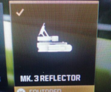 Why do i don't see anyone using "MK.3 Reflector" optic