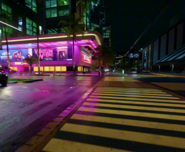 Walking through Night City