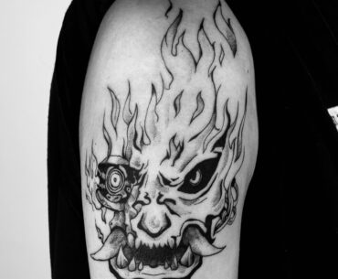 Stylised Cyberpunk Tattoo