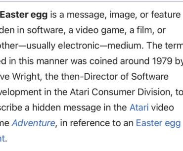 The meaning of “Easter Eggs” has been lost