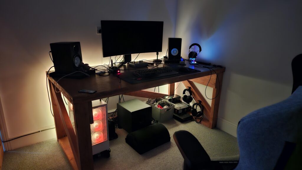 Built the bloody desk