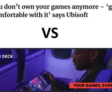 I like that Ubisoft is "dying". Meanwhile Steam ...