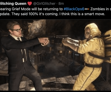 [Glitching Queen] Hearing Grief Mode will be returning to #BlackOps6 Zombies in season update. They said 100% it's coming. I think this is a smart move.