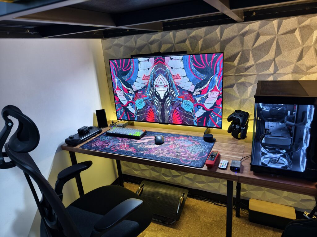 Under Loft Bed Setup