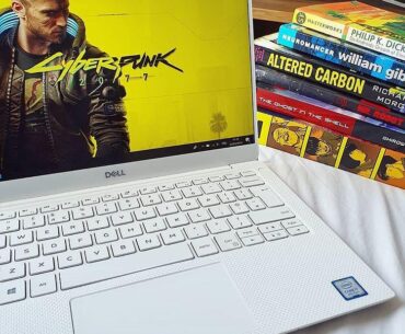 Setting up for a cyberpunk marathon with all the essentials: high-tech and high fiction.