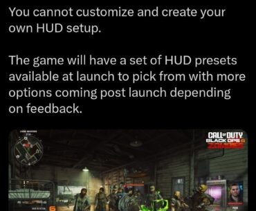 Reminder: It was already confirmed that you cannot create your own HUD preset