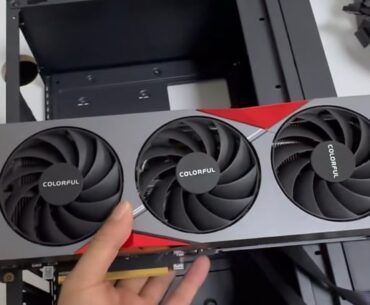 The graphics card is too long and can only be sawn off