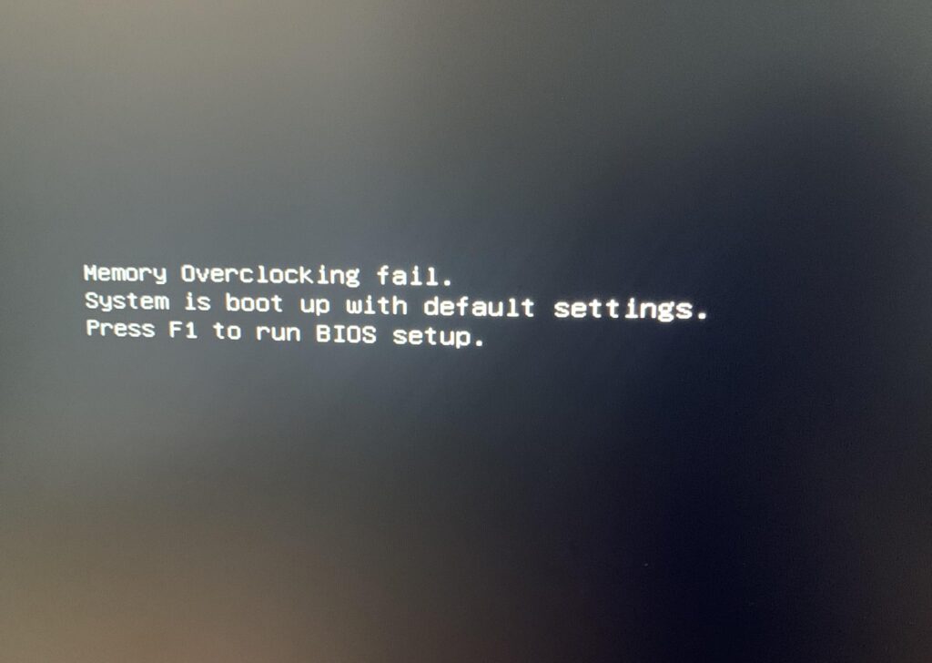 memory overclocking fail memory overclocking fail