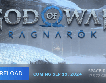 God Of War Ragnarök is a 175GB download on PC