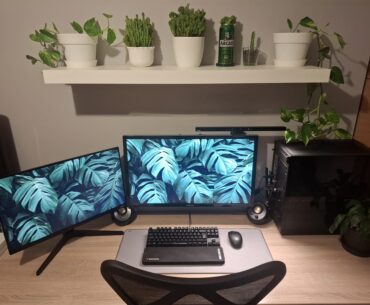 Plant Themed Minimalist Battlestation