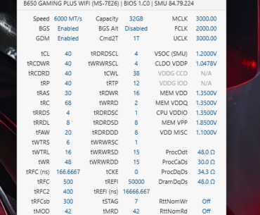 RAM overclocking DDR5