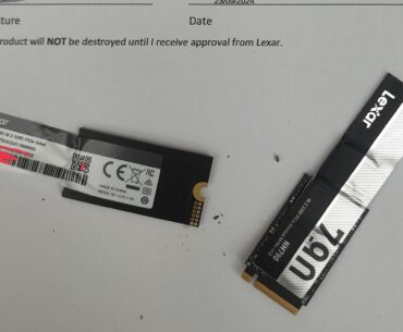 Lexar had me destroy an NVME for a RMA