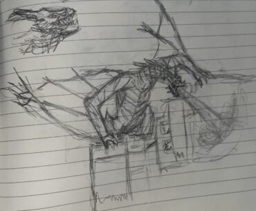 I tried to draw the Gorod Krovi Dragon.