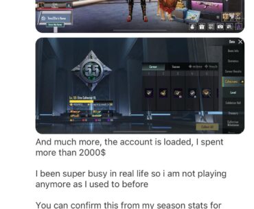 Beware of this person trying to sell an account