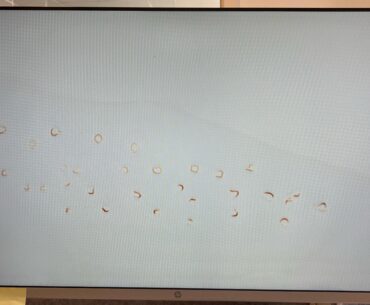 What are these marks on my display of my pc? They appeared overnight.