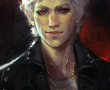 🎸Astarion as Kerry Eurodyne . Cyberpunk 2077 x Baldur's Gate 3 by Ziriii!
