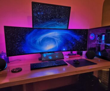 added another monitor and some Logitech gear.