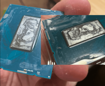 help! i used conductonaut to dissolve the iridium then tried polishing. does it look fine/is this end result typical?