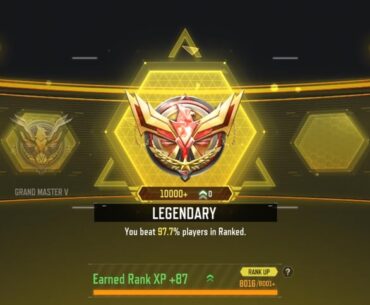 Played this game after a gap of 2.5 years, used to be a legendary and this month started again, and today I reached legendary again.