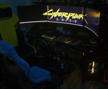 Cyberpunk themed setup