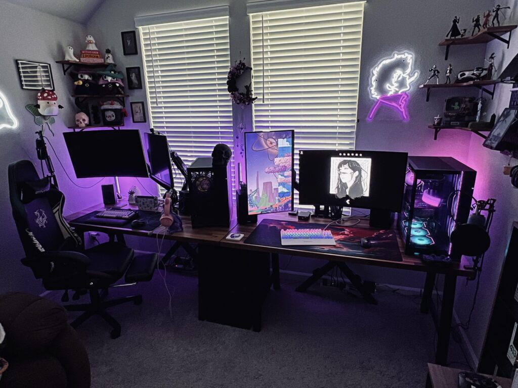 A battlestation is never done, but our hers and his battlestation is done enough for now