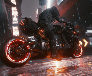 My favourite way to get around in Night City.