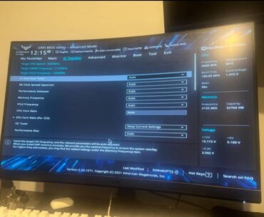 What should i change my bios settings to