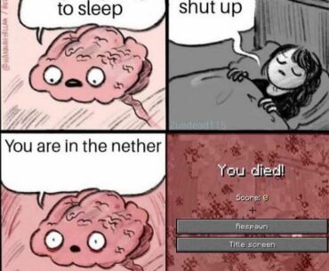 When your brain decides to run a horror game patch in your dreams.
