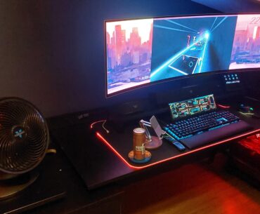 Wife is on Beat Saber and I am waiting for my turn station.