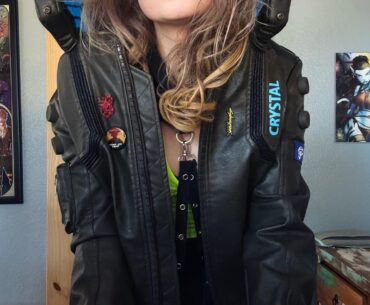 Hey, choom! Don’t be a gonk, and let’s delta to CHIBA BAR. Hear that place is preem! (Went to a cyberpunk themed Japanese bar/restaurant in Colorado Springs & had to dress up for it!)