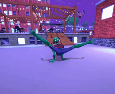 We made the zombie in our game crack out some moves