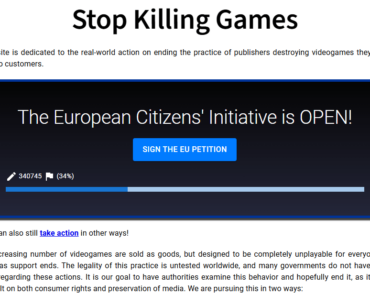 Remember, if you are a EU citizen, sign the petition if you haven't already! This is extremely important for the future of videogames.
