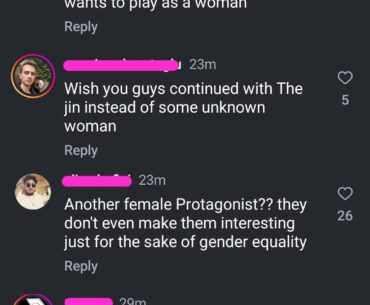 Just some normal and not at all insecure or whiny comments from Suckerpunch's Ghost of Yotei Instagram announcement