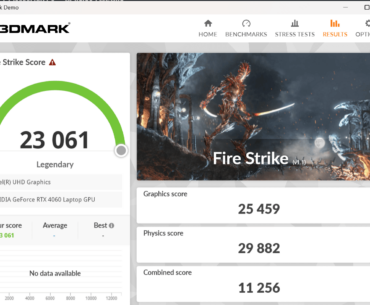 Legendary score on 3DMark without overclocking