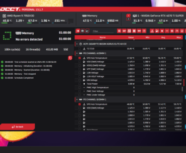 6400MT/s stable, Dual Rank Hynix M-die.