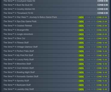 DLC for The Sims 4 costs $1200 (after current discounts).