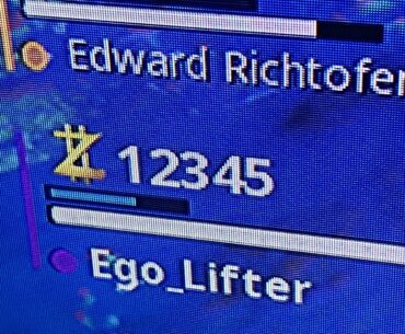 Looked down at my points while playing…