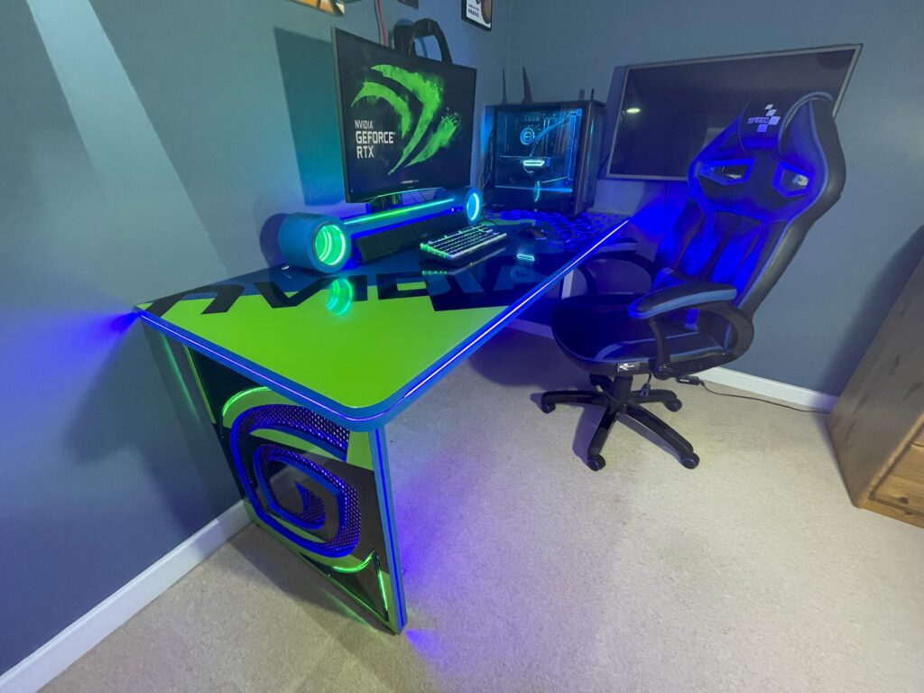 Nvidia dont make desks, so we built our own !