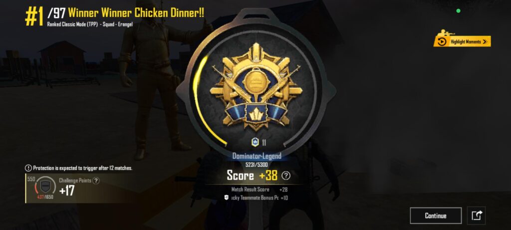 Rereached Ace-Dominator after few matches of 'too soon'