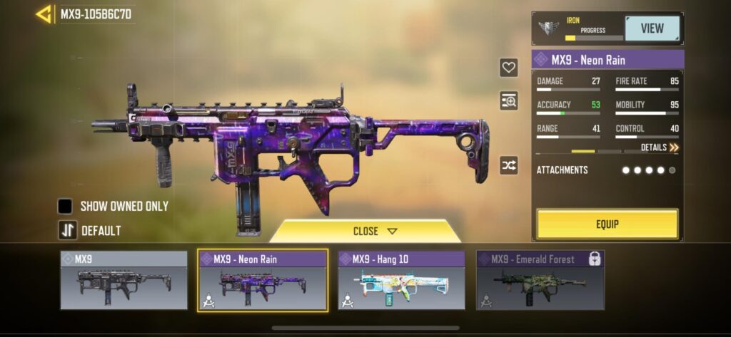 Epic MX9 camo in credit store for only 1500 credits!