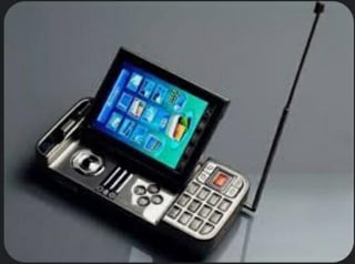 weird little cyberdeck looking phone