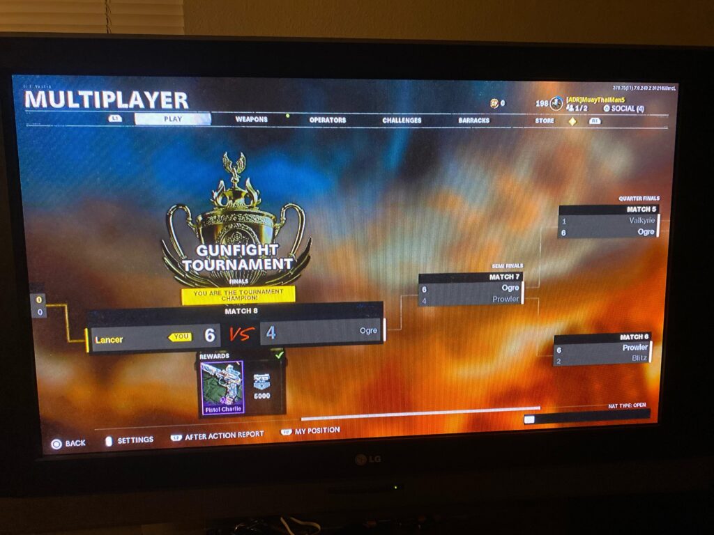 Lmk if anyone wanna get on BO:CW gunfight tournament.