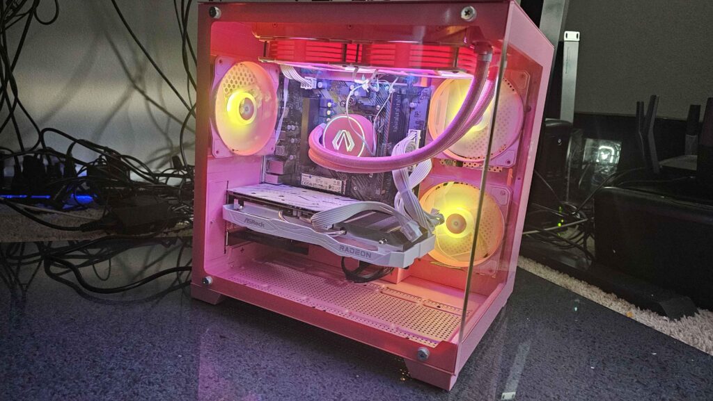 My daughter's favorite color is pink, and wanted a new computer...