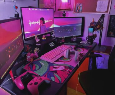 My setup, Its mainly a pink and black color scheme