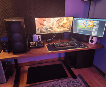 Finally done building my new PC and standing desk.