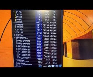 Strange behavior of an overclocked 8086k in a Clevo laptop