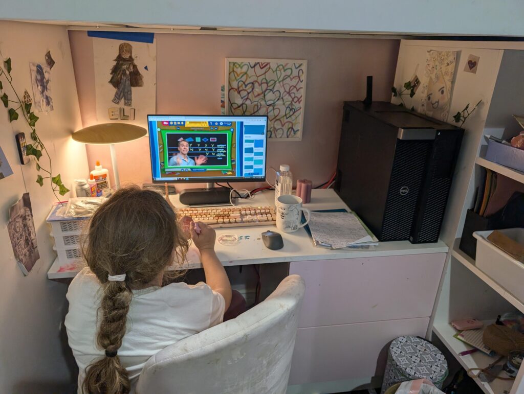 My 8 year old needed a computer for school. The only spare I had is a Precision 7920 with dual Xeons and 128GB of memory.
