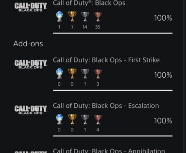 100% BO1 (zombies)