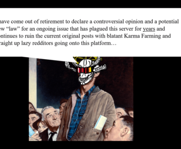 I have officially had enough with this kind of post. When shitposting is no longer interesting, this sub still doesn't notice the ongoing trend of making the same stupid post over and over again.