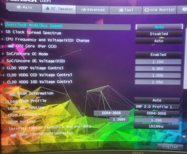 Samsung B-die can't reach XMP